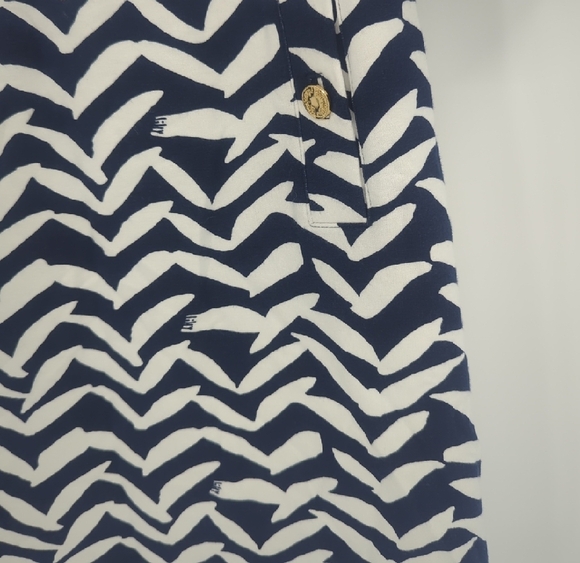Lilly Pulitzer Womens Charlene Got Lucky Bird Seagull Chevron Sheath Dress - Picture 5 of 12